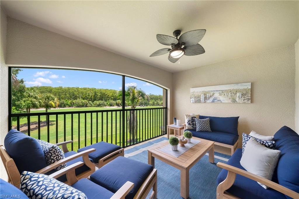 STUNNING BONITA NATIONAL GOLF & COUNTRY CLUB BUNDLED GOLF RETREAT | LUXURY VERANDA UNIT WITH SUNRISE VIEWS | VACATION RENTAL WITH A 1 CAR GARAGE 

Welcome to your dream Southwest Florida escape! This beautifully remodeled top-floor end unit offers breathtaking sunrise views over the 7th hole and delivers the perfect blend of luxury, comfort, and resort-style living.

Completely updated with high-end finishes throughout, this residence features fresh designer paint, quartz countertops, custom built-ins, and elegant coastal furnishings that create a bright, modern, and inviting atmosphere. The open-concept layout is designed for both relaxation and entertaining, with abundant natural light and million-dollar golf course views.

For golf enthusiasts, a golf membership is available, providing access to an exceptional 18-hole Gordon Lewis designed course within one of the area’s most desirable communities. The end-unit location offers added privacy and tranquility, making it an ideal seasonal or extended-stay retreat even in the off season months.

Perfectly located between Naples and Fort Myers, residents and guests enjoy access to world-class beaches, upscale dining, boutique shopping, and endless entertainment options. This active and social master planned community delivers an unmatched resort lifestyle designed for year-round enjoyment.

This highly sought-after Veranda floor plan offers 2 bedrooms, 2 bathrooms, plus a den / office (with sleeper sofa) with garage parking for one vehicle and a private driveway for a second. Enjoy stunning golf course and preserve views, a fully stocked kitchen with stainless steel appliances, and modern luxuries throughout.

Residents and guests enjoy full access to resort-style amenities including the clubhouse, resort pool, fitness center, and full-service spa. The community also features Har-Tru tennis courts, an onsite pro shop, and an active lifestyle with social events year-round. Pickleball and Bocce courts are Coming Soon, further enhancing the already exceptional amenity package.

With a King Bed in the primary bedroom, a Queen Bed in the guest room, and a sleep sofa in the den, this home comfortably accommodates up to six guests.

*This is a Pet Free Rental Property 
*Minimum stay of 90 Days / 3 Months required during the High Season 
(January, February & March Must Be Booked Together)

*Social Membership Transfer Fee is Required for every lease
*Golf Membership Transfer Fee: Is Optional
*HOA expedited processing fees may apply for last-minute bookings (15 days or less)
*Membership Fees are subject to change per HOA / Golf Club discretion

This is a meticulously maintained luxury residence offering the very best of Southwest Florida golf course living. Book your stay today and experience it for yourself !!!