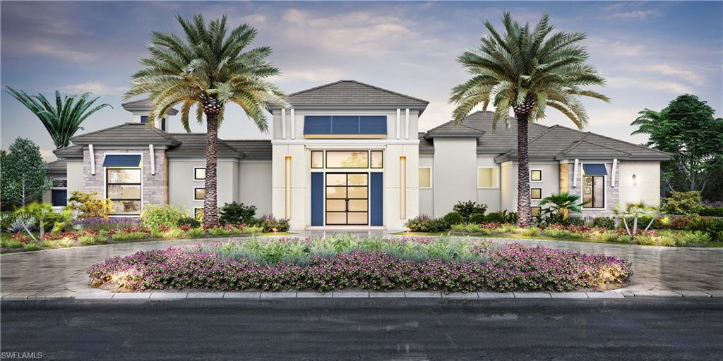 McGarvey Custom Homes "Courtyard Model" on preserve lot in the beautiful Quail West community.