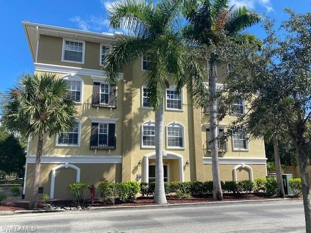 Fisherman;'s Cpve  is a luxury condo community.  Each building has 6 units featuring a 2 car garage, secure lobby and semi private direct to unit elevator.  This unit features high ceilings, granite countertops.  The spacious master bedroom has dual sinks, separate tiled shower and a soaking tub.  The 2  other bedrooms can be closed off for privacy via the pocket door and the guest bathroom.  The laundry room is located in the hall with front loading washer and dryer. The oversize screened lanai overlooks the lake and the gazebo.  This community is located close to beaches, shops and restaurants.