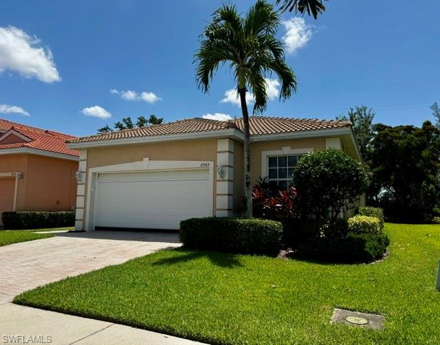 Lovely 3 bedroom 2 bathroom, 2 car garage home in Laguna Lakes. All stainless steel appliances in the kitchen, and includes washer and dryer with tile and laminate floors throughout. Laundry in residence, and a screened lanai with paver stone floor. Nice views of the preserves, and it includes lawn care, trash removal, basic cable, and exterior pest control. Laguna Lakes is a gated community that offers many amenities, including a beautiful community pool & spa, fitness center, tennis court, and a clubhouse. Close to beaches, shopping, and Health Park Medical Center