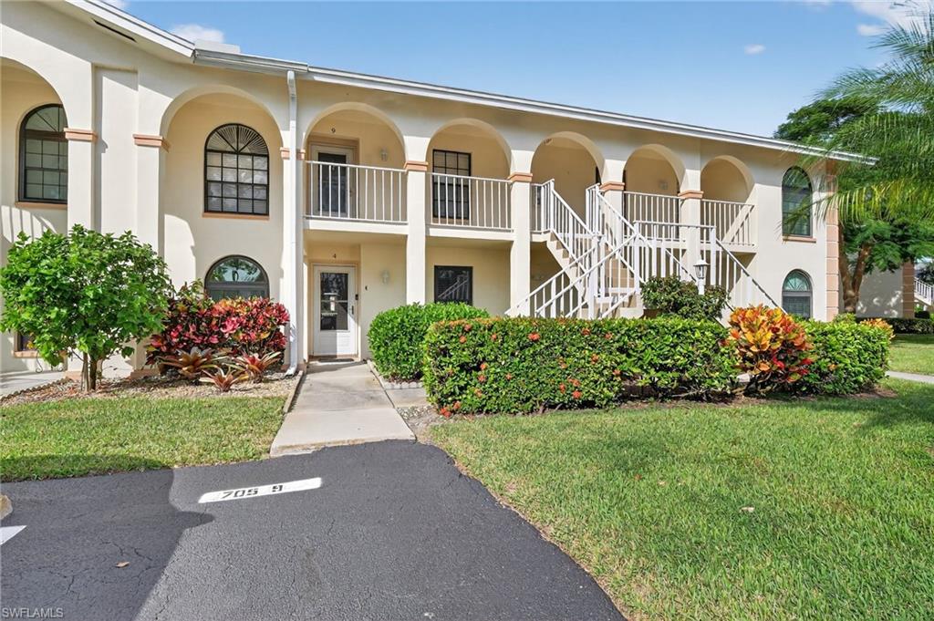 This beautiful ground-floor condo offers the perfect blend of modern comfort and peaceful golf course living without the fees. Completely furnished and move-in ready, it’s an ideal retreat for those seeking low-maintenance luxury in a prime Naples location. Step inside to rich engineered lvp flooring that flows throughout the home, creating a warm and sophisticated atmosphere. The open layout is bright and inviting, with stunning western pool & golf course views from the private screened lanai—perfect for enjoying your morning coffee, evening cocktails, or simply relaxing while watching the sunset over the greens.The open kitchen is a standout, featuring granite countertops, sleek cabinetry, matching appliances, and stylish finishes that make cooking and entertaining a pleasure. Both bathrooms have been tastefully refreshed to match the home’s elevated aesthetic. Condo fees cover cable, WiFi, lawn care, and water, giving you true worry-free living. Golf enthusiasts will love the convenient access to Hibiscus Golf Club and Royal Palm Golf Club, with Hibiscus being open to the public with no mandatory membership required. Just minutes from vibrant downtown Naples, world-class dining, shopping, and the pristine sugar-sand beaches of the Gulf Coast, this condo delivers an unbeatable lifestyle in one of Southwest Florida’s most desirable areas.Whether you're looking for a full-time residence, a seasonal escape, or a strong investment property, this turnkey golf course condo is a rare find. Schedule your private showing today! 1 small dog allowed up to 22lbs.