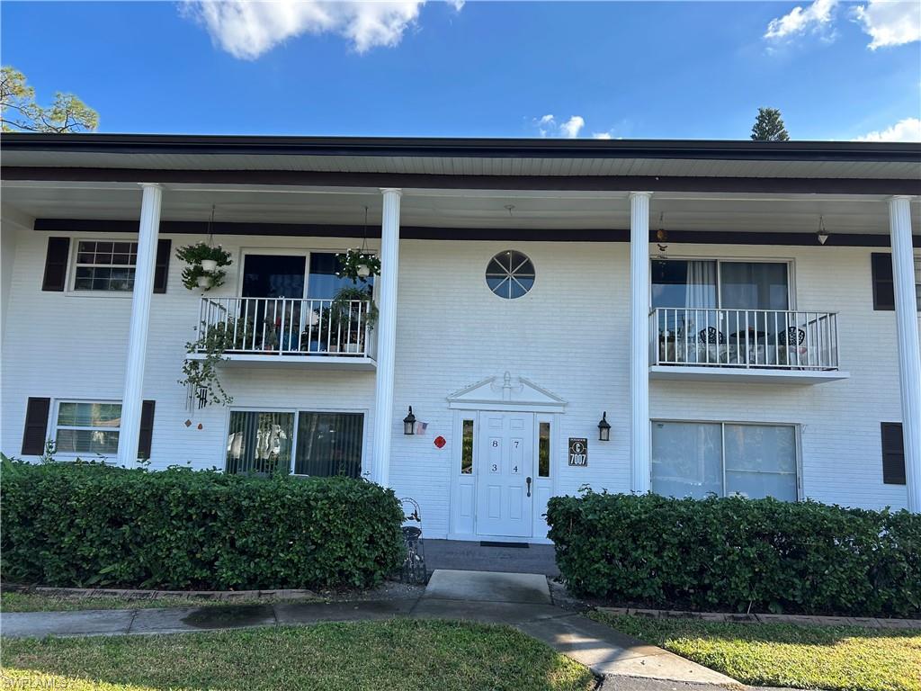 Welcome to this charming, move-in-ready, first-floor condo in the sought-after Foxmoor community of North Fort Myers. This 2-bedroom, 2-bathroom unit boasts a spacious layout centered around an open living and dining area. A key highlight is the exceptional closet space in both large bedrooms, providing storage that truly maximizes the square footage. The primary suite features an en-suite bath and a generous closet.  Step out to your private front porch for a relaxing outdoor retreat. The functional kitchen is well-equipped with plenty of cabinet space.  As a resident of Foxmoor, you'll enjoy access to a fantastic array of amenities, including multiple community pools, tennis/pickleball courts, and a clubhouse. Its convenient location near shopping, dining, and downtown Fort Myers makes this an ideal investment for a seasonal escape or comfortable full-time living.
24 Hour NOTICE REQUIRED for SHOWINGS