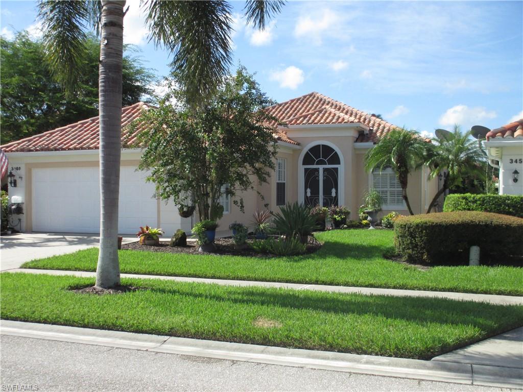 Super location!  Great features!!  & Best priced Oakmont in Village Walk!!!  3 bedroom, den, 2 bath, 2 car garage home in the ever popular Village Walk in North Naples.  South facing extra large patio with lake views.  Entire exterior and patio/walk ways were repainted in August 2018, NEW roof 2018, newer screens, kitchen granite, large tile in living areas, newer carpet in bedrooms, straight in garage, crown moldings, stainless appliances, screened front entry and so much more!!  West side of community and ready for move-in to enjoy the 2019 season - you deserve to be here!  Photos were taken before final furniture was removed.