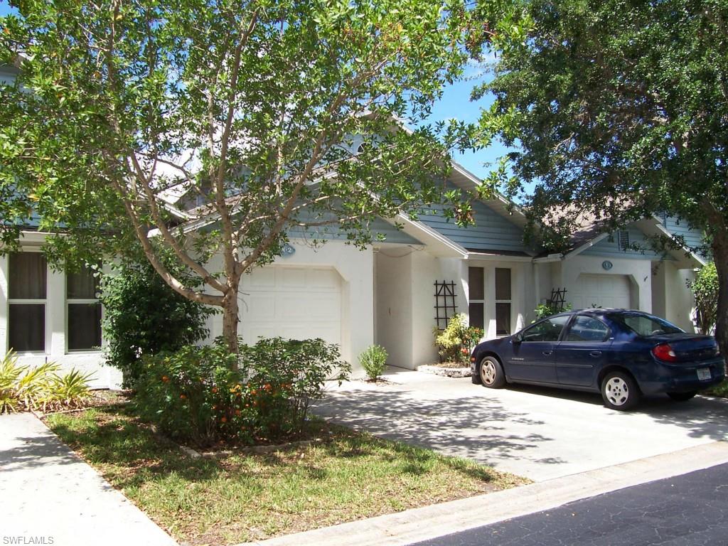The hidden gem of South Fort Myers--secluded, well-kept community that's close to everything!  Walk to Ruttenburg Park, Eats and Treats, Cypress Lake Middle and High Schools and more from this great location.  Unique courtyard-style condo with many recent upgrades and desirable features.  Attached garage with extra storage/workshop area plus additional parking out front.  Spacious brick-paver courtyard is screened to keep the bugs out and walled off for privacy.  And there's a pass-through window from the kitchen, great for entertaining!

Living area features newer 18" diagonal tile throughout and the kitchen has an upgraded smooth-top range and newer refrigerator with pull-out freezer drawer at the bottom.  Updated guest bath, large pantry, and a guest bedroom with two large closets--this condo has extra storage throughout.  Front bedroom can be used for guests or would also make an ideal office, with more storage here as the closet goes back under the stairway.  Upstairs is the enormous Master Suite with TWO walk-in closets, more gorgeous wood flooring, and an updated Master Bath.  Don't wait, units in this complex do not become available often.
