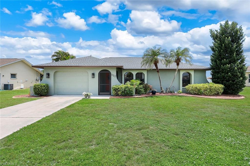 Welcome to this charming and meticulously maintained home in one of Southwest Cape Coral's most desirable neighborhoods. This inviting 2-bedroom, 2-bath residence is the perfect blend of comfort, affordability, and peace of mind.

Thoughtfully updated with a new roof (2023) A/C (2018), new water heater, new carpeting, updated lighting, and fresh exterior paint, this home is truly move-in ready. The bright interior offers a functional layout that feels warm and welcoming, while the southern rear exposure provides wonderful natural light throughout the day.

Situated in Flood Zone X (no lender-required flood insurance) with all city assessments paid, this property offers exceptional value and lower ownership costs. Whether you're looking for a full-time residence, winter retreat, or investment opportunity, you'll appreciate the pride of ownership and careful maintenance throughout.

Conveniently located near shopping, dining, parks, schools, and with easy access to everything Cape Coral has to offer, this adorable home is ready for its next owner. Schedule your private showing today!
