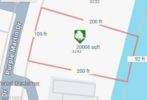 CLEARED AND READY TO BUILD. Excellent opportunity for ready-to-build WATERFRONT MULTI-FAMILY in prestigious Punta Gorda Isles. Cleared DOUBLE LOT totaling 20,003 sq. ft. with 92 ft. of cement seawall maintained by the City of Punta Gorda. SAILBOAT ACCESS WITH NO BRIDGES provides unobstructed access to Charlotte Harbor and the Gulf of Mexico. CITY WATER and SEWER, and NO HOA/CDD. With 20 percent growth expected for Punta Gorda over the next five years, new construction housing will be in great demand. Lot dimensions: 108x200x92x200. Easy access to I-75 and US-41, as well as nearby airports including Punta Gorda, Southwest Florida International (Ft. Myers), Sarasota, and Tampa International. Combined with adjacent lot, total of 30 units could be built. ** See adjoining/matching lot for sale at 3232 Purple Martin Dr., MLS #2026000275 **