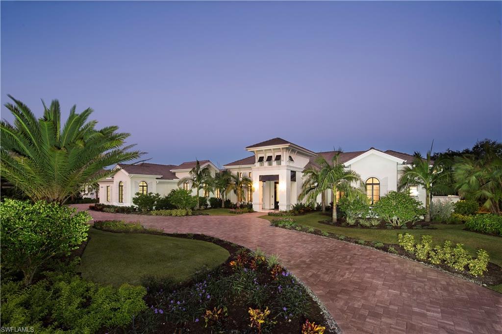 Closing Price of $3,450,000.00 includes Real Property Price of $3,125,000 & $325,000 for the value of the furnishings that conveyed outside of closing. Welcome to the AQUALINA model on M6 by STOCK Signature Homes!  This home has just been completed! From the moment you enter this wonderful home, you will appreciate the quality of workmanship that is Stock Signature Homes!  Vaulted ceilings, open floor plan, spectacular views and an exceptional outdoor living space is what makes this a favored model.  No options spared in this 4937 sq ft model.  Spacious guest bedrooms with a great room plan deign offers excellent privacy.  The lush grounds of Quail West have made this the hidden gem of Southwest Florida for many years.  36-holes of golf designed by Arthur Hills.