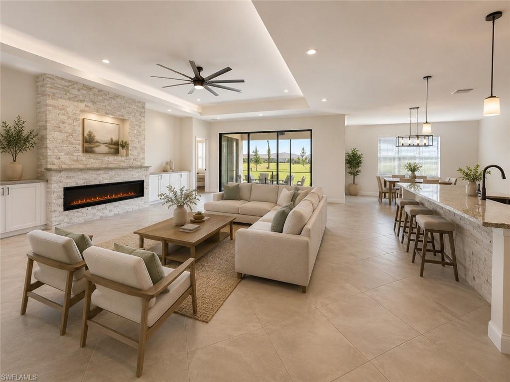 One or more photo(s) has been virtually staged, AI generated or rendered.  Beautifully maintained 3-bedroom + den, 3-bath home with 2,444 sq ft of open-concept living and a desirable split floor plan. Bright and spacious great room, perfect for entertaining, plus a versatile den ideal for a home office or flex space.

Enjoy top-tier amenities: resort-style pool, fitness center, pickleball, tennis, and more all in a prime location near shopping, dining, and major highways. Pets upon approval.