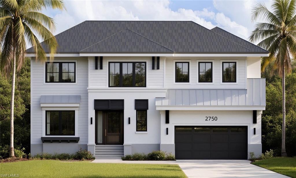 Welcome to 2750 Gulfview Drive where you discover the beauty of Downtown Waterfront Living with Boating via Direct Gulf Access! This stunning new construction two-story single-family home in the vibrant Bayshore Arts District is designed by architect A. Michael Johnson and built by G.J. Gardner Homes. Our Design-forward custom residence seamlessly blends coastal contemporary architecture with modern materials and timeless finishes. Enjoy no HOA restrictions in a prime Waterfront Location with a Private Boat Dock providing Direct Gulf Access and No Bridges. Interior Highlights include: en suite bedrooms, upstairs office – perfect as a den, playroom, or flex space, Oversized 8-foot interior doors throughout, Engineered hardwood flooring in main living areas, Luxurious Falaise flooring in bedrooms, Tile flooring in bathrooms and both laundry rooms, Elegant tray ceilings, Open-concept layout with thoughtfully defined transitional spaces. Gourmet Kitchen & Entertaining includes: Gas-powered five-burner range, Premium Thermador appliance package including double wall ovens, Oversized kitchen island with mitered-edge Calacatta Elysio quartz countertops, Hidden cabinet-door entry to butler’s pantry featuring additional sink and Miele dishwasher, and Wet bar with wine storage. Luxurious quartz countertops in all bath and laundry rooms. Master Suite provides Freestanding soaking tub and separate walk-in shower with bench, His-and-her vanities and Walk-in closets, Atlantic Sand matte tile on floors and shower walls. Secondary bathrooms have Odine Ivory matte tile throughout. Main-level primary laundry room with sink and custom cabinetry, Convenient secondary laundry room upstairs, Peace of mind with Hurricane-impact windows and generator, Oversized two-car garage with 13-foot ceilings and additional storage area. Exterior appointments include: Brand-new seawall (completed in 2025 and fully permitted and approved), New lift-ready dock, Dedicated boat washdown spigot and Outdoor shower. South-facing rear exposure bathes the pool in all-day sunlight. Spend time in your Outdoor Oasis with Gas heated pool and spa, Outdoor kitchen with granite counters and Built-in ice maker, Covered lanai with Edgewater tile flooring, Uncovered outdoor living area ideal for lounge seating, and room for a potential future barrel sauna, or cold plunge. Enjoy proximity to Iconic 5th Avenue South’s spectacular Dining and Shops along with Olde Naples Beaches, Naples Botanical Garden, Eclectic Bayshore Arts District Restaurants and Galleries. This masterpiece is progressing nicely, slated for an August completion and offers the perfect fusion of luxury, functionality, and prime boating access to allow one to experience the perfect Naples Lifestyle!