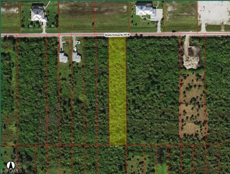 1.59 acre parcel off Immokalee and just past the Fairgrounds & UF/IFAS Collier Extension on Shady Hollow Blvd.  This property is located in an area where growth is upon us.  Less than 2 miles from the Elem, MS & Palmetto Ridge high school, close to CREW Bird Rookery Swamp Trails and the new shopping plaza across from Oil Well Road.  This is the new best location in the Estates.  DEP report shows wetlands and there will be mitigation costs to build on this parcel.  The cost will be minimal compared to other parcels.  Fantastic area directly across from Saddleback HOA community.
