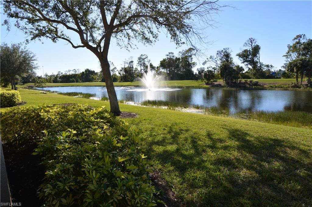 Great opportunity at this new lower price. Beautiful and well-kept first-floor unit - 2bed/2bath, split bedrooms plus Den with a spectacular lake view.  The gorgeous and low-maintenance laminate and tile floors are in excellent condition! It also has a large great room and a cozy Eat-in kitchen. Flexibility of Golf Membership makes this unit an excellent investment for long or short term rentals, a winter get-away, or  new home in Paradise. Close to shopping and easy drive to the beach.