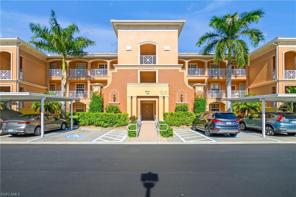 Welcome to this beautifully maintained seasonal TURNKEY 3-bedroom, 2-bathroom condo located in the desirable Marbella community within Spanish Wells. Filled with abundant natural light and featuring an open-concept layout, this residence offers the perfect blend of comfort, style, and Southwest Florida living. The spacious kitchen boasts ample cabinet storage, generous counter space, and an inviting design that flows seamlessly into the living and dining areas, making it ideal for entertaining family and friends. The expansive primary suite provides a peaceful retreat, complete with an en-suite bathroom featuring dual vanities, a soaking tub, and a separate walk-in shower. Step outside to the screened balcony and take in serene lake views. Whether you're enjoying a quiet morning coffee, reading a book in the warm Florida breeze, or watching spectacular sunsets with loved ones, this outdoor space is sure to become a favorite spot. Spanish Wells is a gated community offering a public golf course with discounted resident rates. A transferable social membership is available, granting access to clubhouse dining, a resort-style pool, and exclusive member events (fees apply). Ideally located just minutes from Southwest Florida's beautiful Gulf beaches, premier shopping destinations, dining, entertainment, and more, this exceptional condo provides the perfect opportunity to experience the best of the Southwest Florida lifestyle.