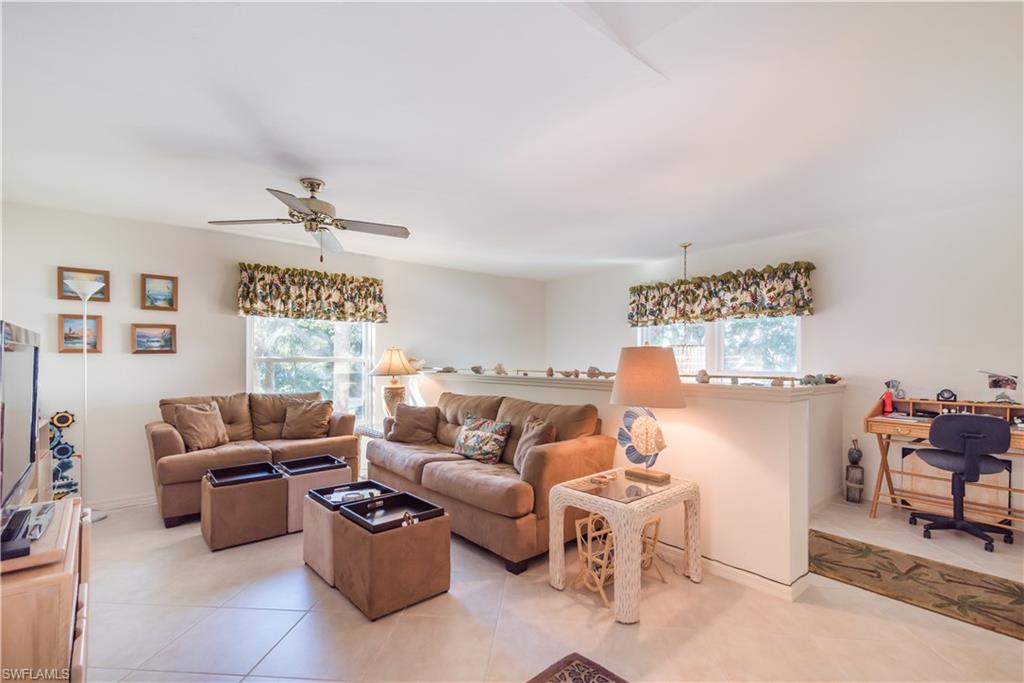 Price Reduced!!  This top floor, end unit residence sits on the 2nd floor allowing you to enjoy plenty of natural light from sunrise to sunset with 3 sides of the residence having windows allowing for plenty of natural light to brighten your new residence. Your new home comes furnished and features diagonal tile, updated kitchen, new impact resistant windows and a lanai with built in propane gas grill complete with a down draft exhaust.  Top this off with a fabulous location being less than a mile from Vanderbilt Beach and a block from the Mercato and Pavillion shopping centers right off of Vanderbilt Beach Road. This is a great opportunity for a new vacation home, primary home or investment property.  Come by and see what it is all about, as this is an opportunity that you have to see for yourself to appreciate!