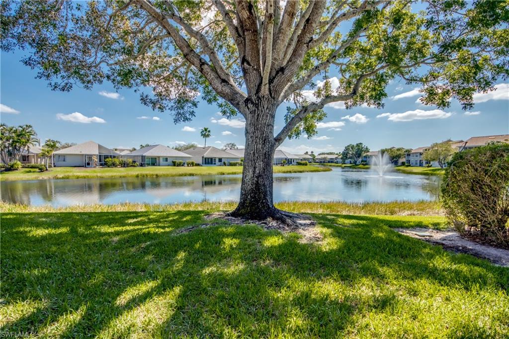 Fantastic location in Beautiful Parker Lakes! This two-bedroom, two-bathroom End Unit condo has a stunning view of the lake! With over 1,300 square feet of airy living space, this residence is eagerly awaiting its new owner. Enjoy the convenience of split bedrooms, providing a sense of privacy. Large living/dining area, eat in kitchen and den. A one-car detached garage is just steps away from your front entrance. Parker Lakes offers an array of amenities. Residents can indulge in a resort-style pool, lap pool, pickleball and tennis courts, racquetball and basketball facilities, a community clubhouse, biking trails, BBQ areas, a fishing pier, and much more. The location is minutes away from fine dining, excellent shopping, world-class beaches, and the RSW International Airport.