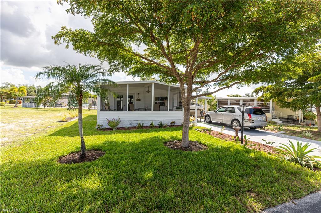 Beautifully remodeled 2-bedroom, 1-bath Manufactured home located in the highly desirable Coach Light Manor community in Fort Myers. This move-in-ready home features updated finishes throughout and enjoys peaceful views of the community pool and clubhouse from its prime location.
Residents of Coach Light Manor enjoy exceptional amenities, including Gulf-access boating, a community boat dock, fishing pier, fish cleaning station and an active community center. Whether you're looking for a seasonal retreat or year-round Florida living, this home provides the perfect combination of comfort, recreation, and affordability. Conveniently located near shopping, dining, beaches, and all that Southwest Florida has to offer.
