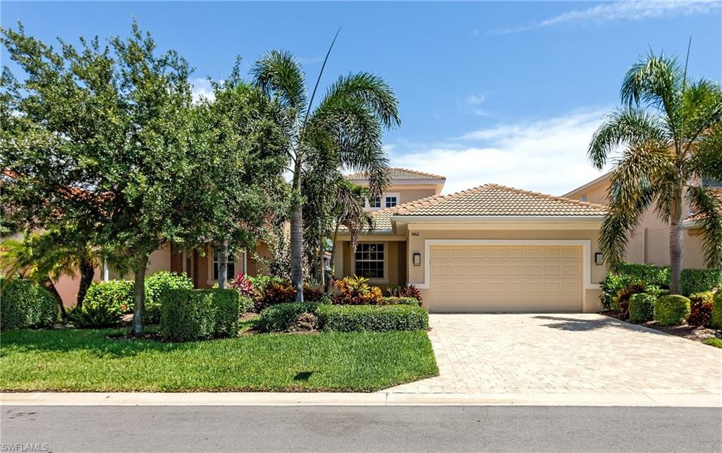 This exquisite home is not to be missed! No expense was spared when built with upgrades everywhere that meet the eye, and then some! Upon entering this home, you will sense a warm yet modern feel. The home boasts gorgeous tile, wood flooring, light fixtures, a chef's kitchen with granite counters, hurricane impact glass, stainless appliances and a gas stove. Enjoy the open floor plan great for entertaining! The home flows inside out onto the lanai and pool. The lovely, serene master bedroom looks out over the pool and lake. Enjoy a soaking jetted tub, separate shower, double sinks and walk-in closet in the master ensuite. Upstairs you will find a relaxing bedroom with full bath and a view of the pool and lake. This home is the ultimate in energy efficiency with a roof heat barrier, upgraded insulation throughout, impact glass windows and natural gas to power the washer/dryer, tankless water heater, A/C and stove. The home's prime location is within walking distance to all the community amenities. The Reserve at Estero is located in a popular growing area close to amazing shopping, dining and a short drive to many of the area's beautiful beaches.