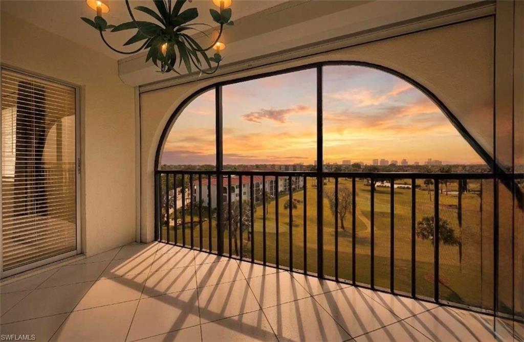 One or more photo(s) has been virtually staged, AI generated or rendered.  Birds eye view of Gulf Shore Blvd  high rises creates a perfect backdrop for the most unbelievable sunsets. High end flooring makes this condo extraordinary. Renovated kitchen. New Jacuzzi brand bath installed (2026) in primary bathroom. Neutral color scheme adds to the tranquility of this unit. New washer and dryer and newer ac and water heater are an added bonus. This unit over looks the 9 hole par 3 golf course and ownership includes a golf membership for 2 plus a huge amenities package. High Point Country Club is a Naples hidden gem. Nestled between Goodlette Frank and Tamiami Trail this location is 1.5 miles away from the beach. It is easy to enjoy all Naples has to offer when you are close to Venetian Village, Mercato, and world famous 5th Ave. High Point Country Club has an in season restaurant as well as a very active year round social schedule.