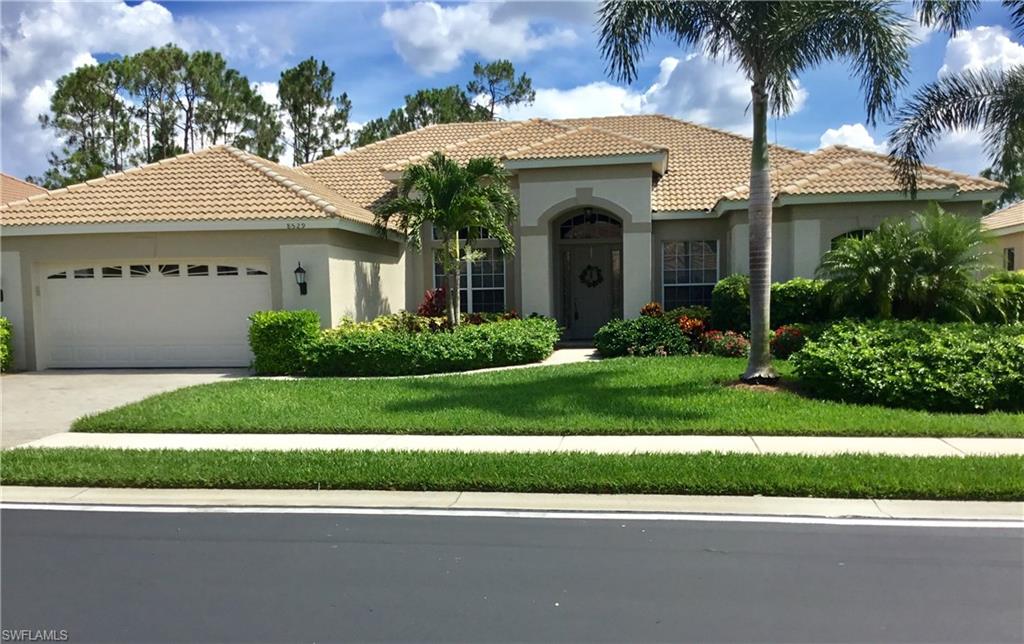 This Carlisle Estate home is move in ready and features 3 bedrooms, 2 full baths plus a den. NEW ROOF INSTALLED JULY 2019.  New A/C 2010 and new HWT 2019 and new A/C Coil 2018.  A/C and HWT Extended Warranty transferable through 2020.  New counter tops,back splash, sink, faucet and disposal as well as freshly painted cupboards in 2016.  The extended garage insures plenty of room to park two cars and your golf cart.  A complete list of features is posted in the supplement documents for this listing.  Vanderbilt Country Club is an award winning, highly respected bundled golf community of 800 homes.  The Club boasts a state-of-the-art fitness center, lighted Har-Tru tennis courts, social opportunities, recreational amenities, and both fine and casual dining.