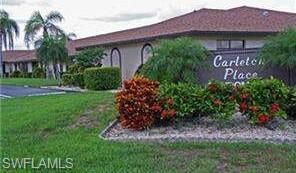 Spotless, neat and clean 2 bedroom/2 bath condo in a great Cape Coral location across from Gulf access condos. Quiet street near transportation, shopping, and entertainment. Active adults will enjoy the heated pool, clubhouse, and walking paths. Only 54 condos in this 55+ community.  Ample parking for you and your guests. Long screened lanai is easily accessed from both bedrooms, complete with large storage and private laundry. All appliances are included.  Rental policy is a 90 day minimum, 4 times a year. Fiscally sound condominium is professionally managed. Perfect for a year round or seasonal  residence or investor.