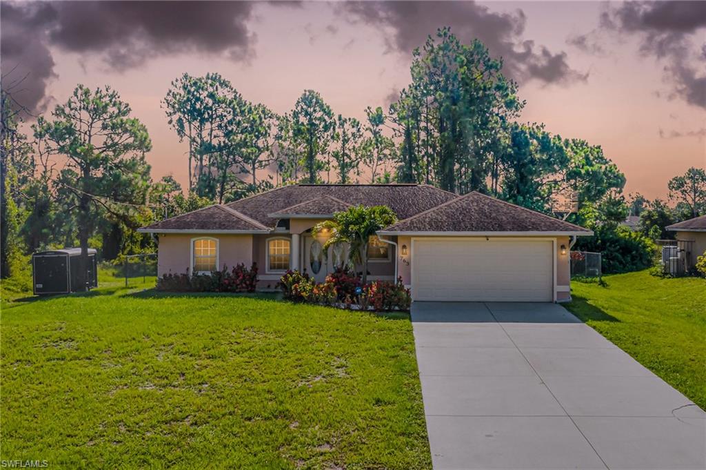 Back on the market, buyers fianancing fell through. Don't miss out on this 3 bedroom and 2 bathroom home! This home has tile flooring throughout, ceiling fans, double doors to the entry, fenced in backyard with room for a pool and long extended driveway. Easy access to S.R. 82. Security system does not convey.