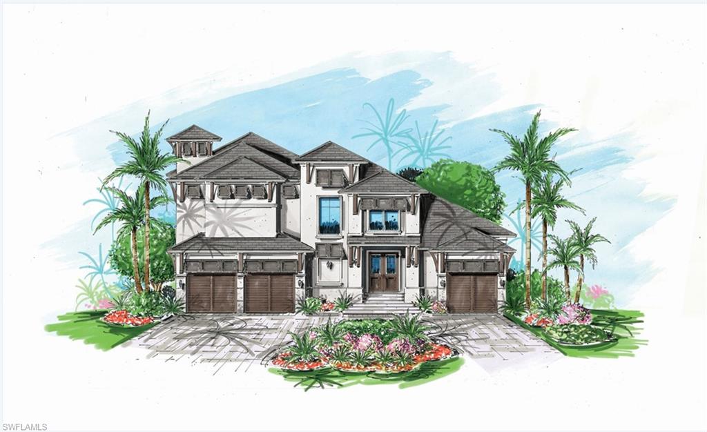 Vanderbilt Beach new construction Gulf access home. This Damon Custom Structures home sits on the coveted Gulf Shore Drive portion of the Conners, is the first house off of Gulf Shore, and just steps to the beach!  This coastal style home offers the latest building codes and includes 4 en suite bedrooms plus study, open kitchen, and extensive outdoor entertaining, generator, 3 door garage, as well as pool and spa.  Professionally decorated, furniture and furnishings included. Well underway, this home can be purchased today for a late summer delivery. Includes 1 year builder warranty.