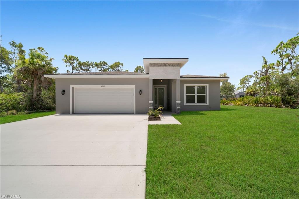 Brand-new construction featuring 3 bedrooms, 2 bathrooms, and 1,778 sq. ft. of thoughtfully designed living space. This open-concept home offers high ceilings, quartz countertops, stainless steel appliances, a large kitchen island, luxury flooring throughout the main living areas, and a spacious primary suite with a walk-in closet and dual-sink vanity. Built with quality craftsmanship, the home also includes impact-resistant windows and doors, a 2-car garage, and public water and sewer. NO Flood Zone, NO CDD, and NO HOA. Conveniently located near shopping, dining, golf courses, boating, fishing, parks, and Gulf beaches. Perfect as a primary residence, seasonal home, or investment opportunity.