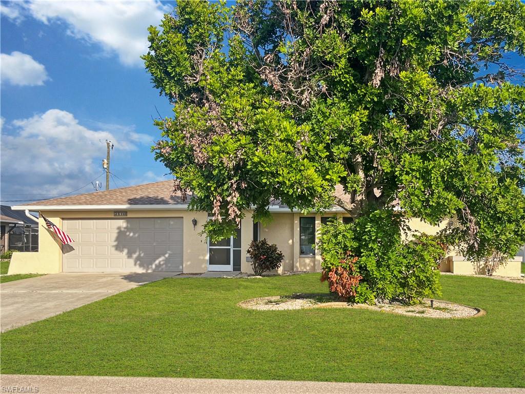 This south Cape charmer is an original Rutenburg built home that was customized for the original and only owners.  Spacious floor plan with 2 bedroom suites, walk in closets,  living room, dining room and den.  Also included is indoor  laundry room and walk in pantry.  Large screened lanai and plenty of room for a pool in the large backyard.  Brand new roof in January of 2023, this home sustained no hurricane damage or water.  May need alittle updating to your liking but the bones and structure are great and will make a great home for the interested buyer.