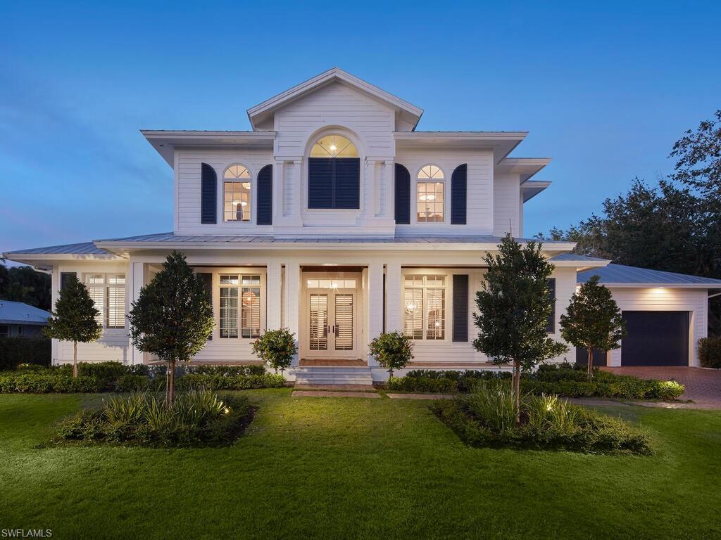 Don't miss this stunning newly renovated 3,800 s.f. home featuring an open-concept floor plan, four bedrooms, and three and a half baths, a terrific outdoor living area, all near the Moorings Beach Park, and Lowdermilk Park. The easy flow of this home begins with a beautiful Great Room with vaulted ceilings, Dining Room and wonderfully updated chef's kitchen with luxury appliances, such as a Viking wall oven, and dual power range, and True refrigeration, and custom cabinetry – all overlooking the pool. The first floor Owner’s Suite is spacious with two sizable walk-in closets, and a large bath with shower and tub options.  Another first floor Guest Bedroom also has easy access to the pool. The second floor offers two more private Bedrooms with a shared Bath, and a generous loft space for additional activities. Fine craftsmanship stands out with wide-plank oak flooring throughout, customer built-in cabinetry, luxury trim detail, and timeless tile selections.  There is also an oversized three-car garage, and plush landscaping to finish the property.