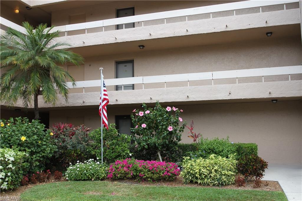 DON'T MISS THIS FURNISHED UNIT...AS NICE AS THEY COME! Excellent location close to world-class shopping and dining, as well as Olde Naples and the beaches. Super clean 2 Bedroom/2 bath 1st Floor unit freshly painted and uniquely updated with large tile flooring on the diagonal throughout. Eight caned ceiling lights makes the kitchen light and bright making it a joy to cook in. The dining area has a brand new built-in corner bench seating with good storage below. Your private laundry facility is just to the right of your front door and has been updated as well. Walk out your spacious lanai and it's just steps to the large pool and spa where you will immediately make wonderful friends from this nice close-knit community. Should you wish, you may enjoy golfing right next door at the Lakewood Country Club, where you can purchase an inexpensive monthly membership and maybe just relax and have some fun at Duffers Sports Bar. This unit is a must-see, so just go and show!