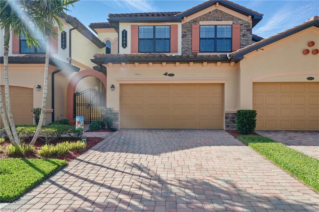 *SOCIAL MEMBERSHIP* This 2nd floor Coach Home at Bonita National is a Verona floor plan; 3 bed, 2 bath. Stainless steel appliances, granite
counter tops, crown molding, & 20" Porcelain tile on the diagonal are featured in this beautiful home. Bonita National is an extremely active &
social community and one you’ll definitely want to call home! This amazing resort lifestyle includes a little something for everyone! Hang out with
friends, new & old by the resort style pool & cabana or enjoy a glass of wine & dinner in the state-of-the-art club house. Relax & pamper yourself
in the spa, workout in the fully equipped fitness center, or unwind in a yoga class. Bonita National features eight Har-Tru surface Tennis courts.
Nestled between Naples & Fort Myers a short drive in either direction will take you to sun drenched beaches, exclusive shopping, & dining!
Transfer fees applicable.