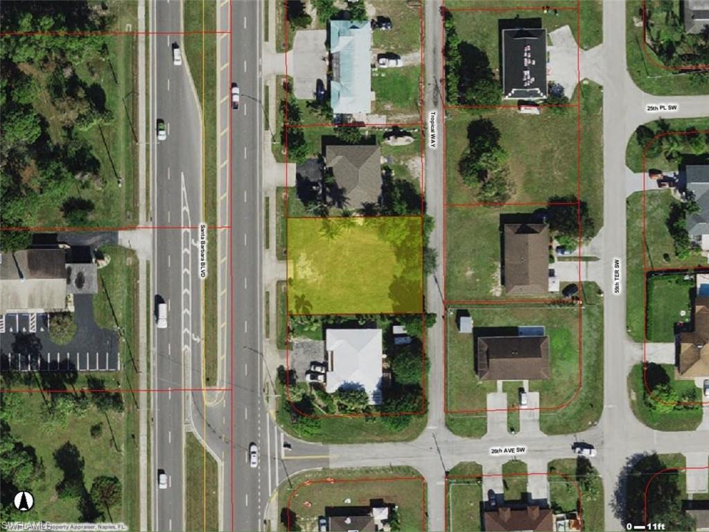 Don’t miss the opportunity to acquire this extremely unique lot in Golden Gate! This is a COMMERCIAL lot in a RESIDENTIAL area and could be a DUPLEX. This property has easy access from the road, left or right. You will love the promising 0.26 acres, and central location. If you are thinking about starting a business, this is the perfect opportunity for you! You can build anything from deli, barber shops, salons, convenience stores and so much more. Golden Gate City is one of Collier County's most densely populated neighborhoods and sits within the newly approved Golden Gate Parkway Overlay District.  It is currently zoned vacant residential but with the Golden Gate Overlay in place there are many commercial uses allowed including retail, medical and office.  The new construction will benefit from the reduced parking and building setback that are in place for most commercial properties.