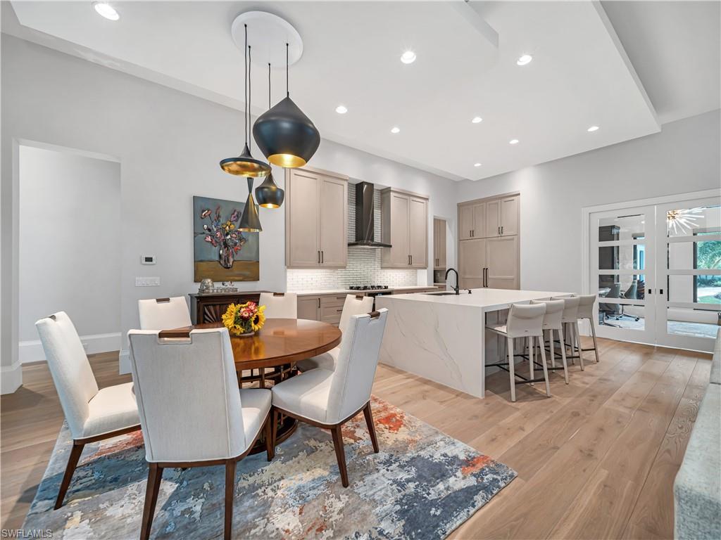 H1717 Custom built home by Borelli Construction in 2019. Unique features adorn both the interior and exterior of this home. Large open plan living with wide plank white oak flooring throughout. Large custom kitchen with oversized kitchen island with quartzite countertops, extra tall custom cabinets and a 60 inch refrigerator. Fully equipped butler's pantry with steam oven and refrigerator drawers. Additional laundry mud room with wine cooler and extra storage.  Outdoor summer kitchen with dining and living space, outdoor gas fireplace and retractable screens. Heated gas lap pool and spa. Custom remote blinds, sound system, security cameras, built in safe. Home was built with DensArmor mold resistant drywall, copper waterlines and a whole home generator. Full smart home technology allows the homeowner to operate remotely. Full list of features are available.