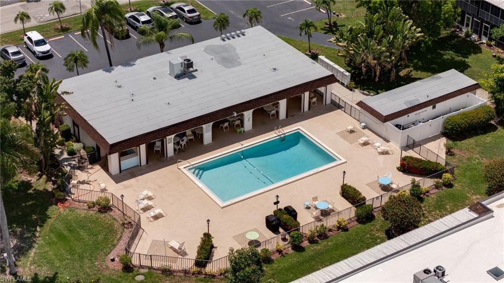 POOL VIEWS – PRIME MIDTOWN LOCATION – RESORT-STYLE AMENITIES! THIS RENTAL Bask in endless sunshine at this superb Villa Capri condo, perfectly positioned with panoramic views of the expansive heated pool right from your lanai. This lovingly maintained home showcases pride of ownership. The community offers a clubhouse with library and dining, shuffleboard, laundry facilities, and a convenient mail kiosk. Nestled in a thriving midtown setting, the location provides quick access to beaches, Edison Mall, the Redevelopment District, and the vibrant River District along the Caloosahatchee River—home to parks, fine dining, shopping, art and music festivals, and historic landmarks. With beautifully maintained grounds and a welcoming community spirit, this condo is one of the best opportunities in Villa Capri—don't miss it!