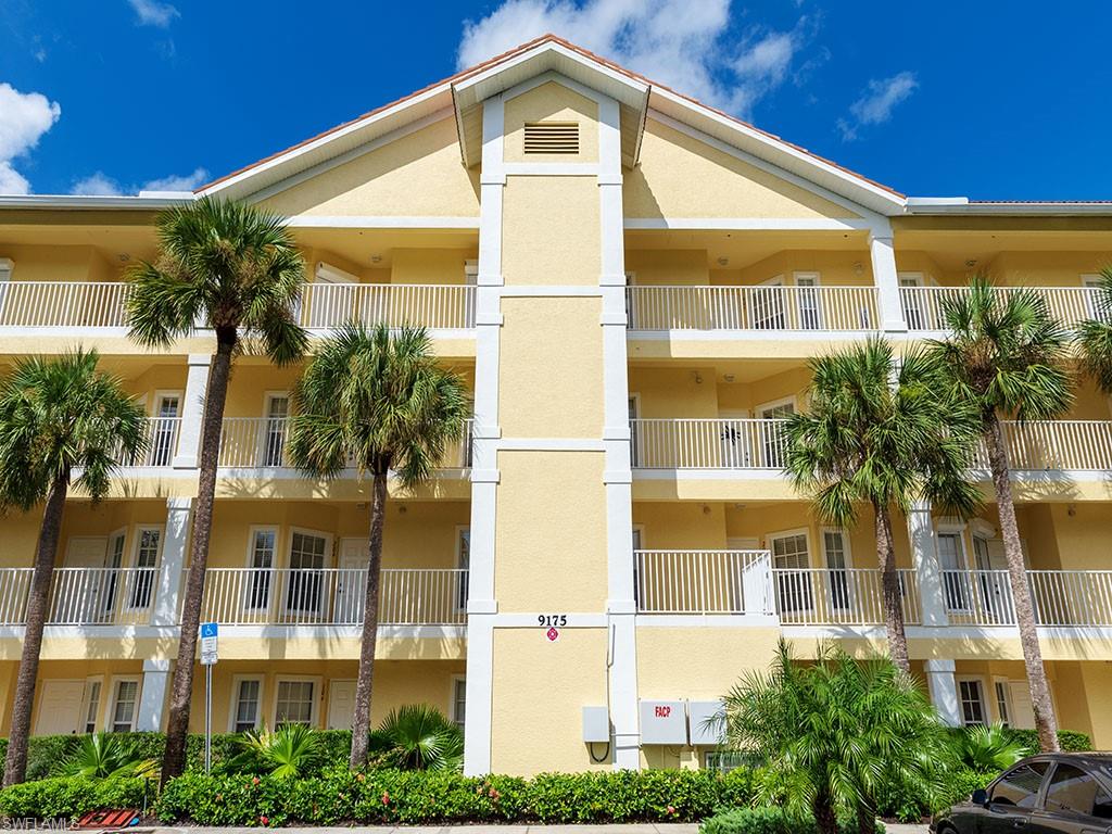 Wow is this a darling unit! 2 bedroom/2 bath overlooking the resort style pool area. New washer/dryer, fresh paint and carpet. Upgraded appliances. Master bedroom needs to be furnished, but living room and second bedroom are ready to go! All kitchen utensils stay with the unit. Two grilling areas, pets with approval, and weekly rentals allowed. Close to many amenities for shopping and dining. Great location to Marco Island, Downtown Naples and I-75.