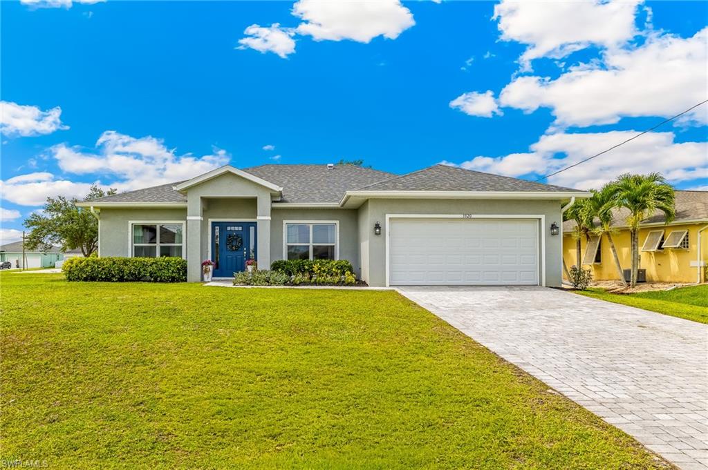 Better Than New Construction And Under $300,000! Act Fast! Welcome To Your 3 Bed+Den Home Located In An Area Of Newer Well-Kept Homes Just Off The Burnt Store Road Corridor. This Comfortable Home Features Just Under 1700 SF With Practical Open-Concept Living. TILE PLANK Flooring Throughout, Beautiful Lighting, And A WIDE ENTRYWAY Create The Feeling Of Home. The Master Suite Is A Relaxing Space Featuring Dual Sinks, A Large Shower, And TWO WALK-IN CLOSETS With BUILT-IN ORGANIZERS. Well-Sized Secondary Bedrooms Also Feature Built-In Closet Organizers. The Kitchen And Baths Feature WOOD CABINETS And GRANITE Countertops.  You Will Find An Adorable SNUG ROOM Perfect For An Office, Music Room, Or Sitting Area. Enjoy In Home Laundry With A Laundry Sink. Outside You Will Enjoy A Paver Driveway, Sidewalk, And Lanai. The Backyard Area Is Ready For Your Own FIREPIT. This Home Also Features A WHOLE HOUSE REVERSE OSMOSIS SYSTEM. Located Just Ten Minutes From CRYSTAL LAKE PARK, This Home Provides A Great Blend Of Everyday Comfort And A Relaxing Feel In A Desirable Area Of NW Cape Coral. Two Homes With This Floorplan Recently Sold And Were Under Contract In LESS Than TWO WEEKS Once Priced Under $300,000! Don't Let This One Be The One That Got Away, Make An Appointment To See This Home TODAY Before Someone Else Gets It!