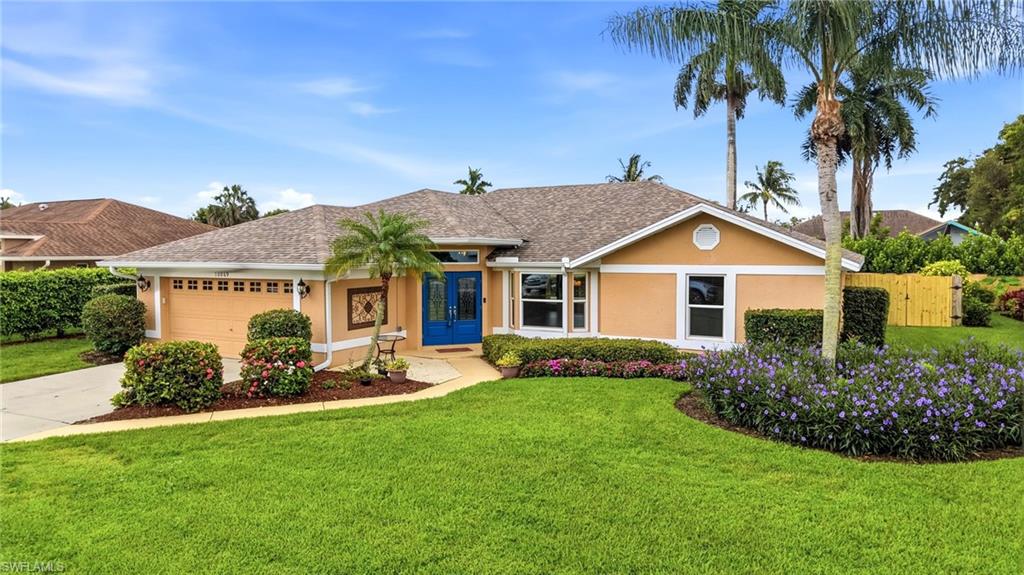Welcome to this Beautifully maintained North Naples pool home offering an exceptional combination of updates, privacy, and location. Situated in the Boca Palms community which is in a non-flood zone, this residence features vaulted ceilings, wood laminate flooring throughout the main living areas, and a versatile 4th bedroom with French doors, that can easily serve as a home office, guest room, or flex space.

The remodeled kitchen (2021) is the heart of the home, showcasing quartz countertops, a matching quartz backsplash, white cabinetry, stainless steel appliances, and a breakfast bar perfect for casual dining and entertaining. The spacious primary suite offers two closets, including a custom California Closet system, along with an updated primary bath featuring a relaxing Jacuzzi tub. The guest bathroom was also tastefully renovated in 2022, adding modern style and convenience for family and visitors alike.

Step outside to enjoy the Florida lifestyle from the screened lanai overlooking your private, solar-heated pool. The fully fenced backyard provides additional privacy and space for pets, play, or outdoor entertaining, while the pool equipment has been updated in recent years for added peace of mind.

Additional improvements include a brand new HVAC system in (2026), new roof (2018), impact-resistant windows and sliders throughout the home, kitchen renovation (2021), updated guest bath (2022), primary bath updates (2022), and new washer and dryer.

Located in a gated community with low HOA fees, this home is just minutes from Gulf beaches, Mercato, Seed to Table, shopping, dining, top-rated schools, downtown Naples, and I-75. Combining major updates, a desirable floor plan, and an outstanding location, this move-in-ready home offers the very best of Southwest Florida living.