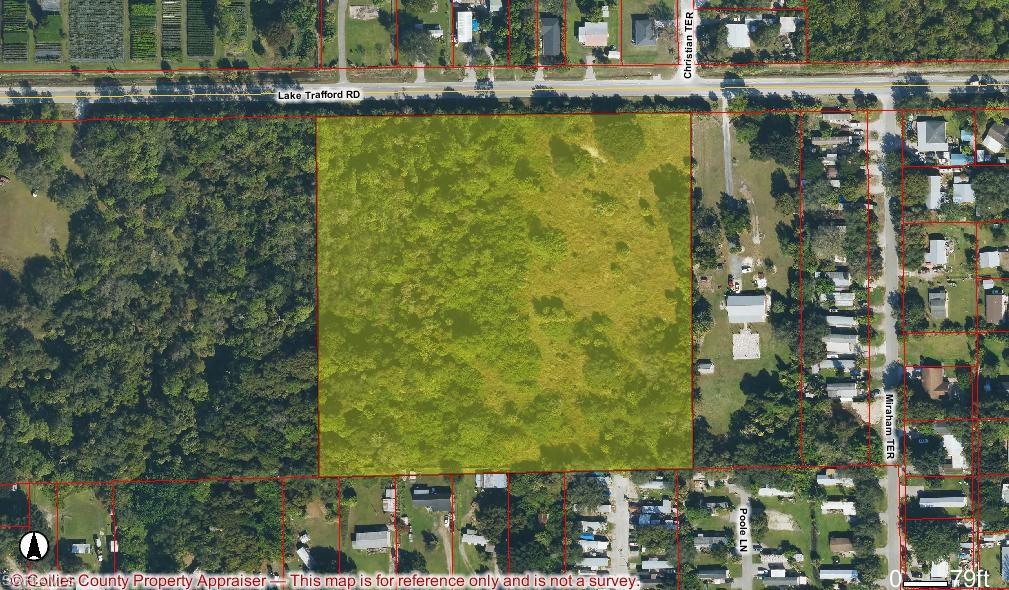 Rare find 9.62 acres"A-MH (Agricultural-Mobile Home) zoning per Collier County zoning map. Buyers should verify all permitted uses, development standards, and building requirements with Collier County Growth Management."
Coning code shows vacant institutional.