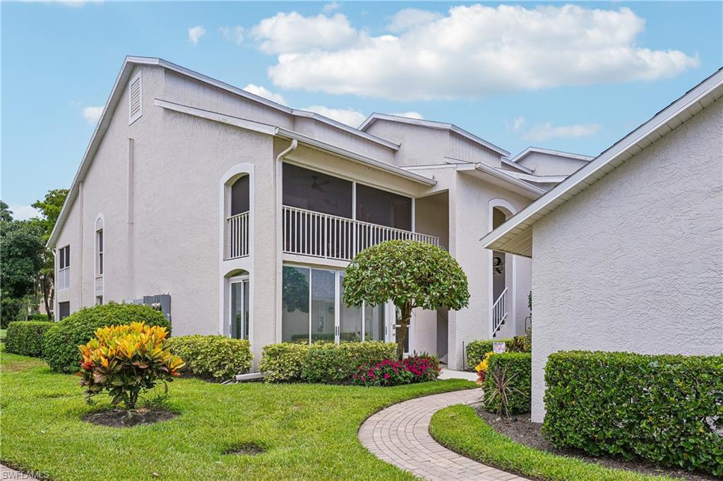 Experience elevated golf course living in this beautifully renovated second-floor residence located within one of Naples' premier bundled golf communities. Offering immediate golf membership and breathtaking fairway views, this exceptional home combines luxury, comfort, and style in every detail.

Completely renovated just a few years ago, the residence showcases stunning custom European cabinetry throughout, providing a sleek, sophisticated aesthetic along with exceptional storage and functionality. Soaring vaulted ceilings create an open, airy atmosphere filled with natural light, making the living spaces feel both spacious and inviting.

The thoughtfully designed floor plan seamlessly blends indoor and outdoor living. Relax and entertain year-round in the glass-enclosed lanai, featuring pocketing sliding doors that open wide to welcome beautiful breezes while showcasing panoramic golf course views. Whether enjoying your morning coffee or evening sunsets, this space serves as a true extension of the home.

The updated interiors reflect quality craftsmanship and modern finishes, creating a move-in-ready opportunity for buyers seeking a refined Naples lifestyle. Residents enjoy immediate access to golf, resort-style amenities, dining, tennis, fitness, and an active social calendar.
