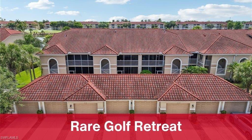 Located in the highly desirable Cypress Woods Golf & Country Club, this beautifully furnished first-floor condo at 2810 Cypress Trace Cir Unit 2112 offers 2 bedrooms plus a den, 2 bathrooms, and 1,414 square feet of light-filled living space with some of the best lake and golf course views in Cypress Trace. Designed in a coastal chic style, the residence features a spacious family room, eat-in kitchen, dining area, split-bedroom floor plan, and two screened lanais perfect for relaxing or entertaining while enjoying tranquil water views. The home also includes a detached one-car garage and bundled golf membership, providing access to an 18-hole Gordon Lewis-designed championship golf course, resort-style pool and spa, pickleball and bocce courts, fitness center, clubhouse dining, and an active social lifestyle within this gated North Naples community. Some photos are virtually staged.