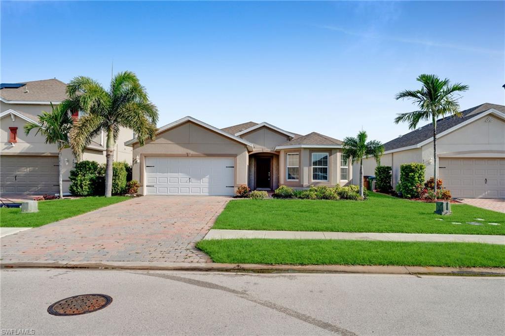 Welcome to your dream home in the beautiful gated community of Entrada! This well-maintained 3-bedroom, 2-bathroom
residence offers comfort, convenience, and Florida charm. Enjoy spectacular views from the fully screened lanai, perfect for relaxing year-
round. Inside, you’ll find a spacious living room, large kitchen, and a cozy breakfast nook ideal for morning coffee. Flood insurance is not
required, there is no CDD, and all assessments are paid. The property is connected to city water and sewer. Entrada offers low HOA fees and a
wide range of amenities including a resort-style swimming pool, tennis, pickleball, bocce courts, and a clubhouse. Located just 15 minutes from
downtown Fort Myers, Cape Coral, and Punta Gorda, this home puts you close to everything while enjoying the tranquility of a gated
community. Some photos have been virtually staged. Don’t miss out, schedule your private showing today and feel right at home in Entrada!