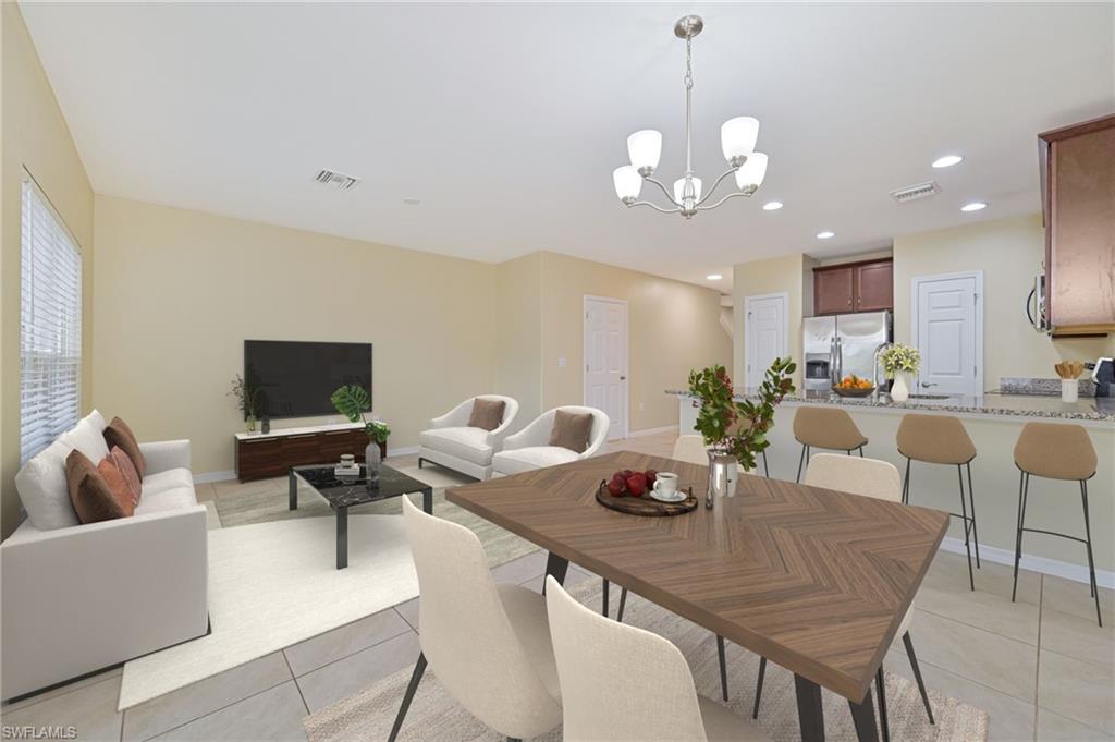 Welcome to this beautifully updated 3-bedroom, 2.5-bath townhome with a 1-car garage, located in the highly desirable gated community of Lindsford. Freshly painted and featuring new luxury vinyl plank flooring throughout, this move-in-ready home offers a modern and inviting atmosphere from the moment you step inside. The open-concept floor plan is designed for comfortable living and effortless entertaining, with a spacious living area that flows seamlessly into the kitchen. The kitchen is appointed with granite countertops, stainless steel appliances, abundant cabinetry, and plenty of workspace for meal preparation and gatherings.
Upstairs, all three bedrooms provide a private retreat away from the main living areas, including a generously sized primary suite. Step outside to the screened lanai, the perfect spot to enjoy your morning coffee or unwind after a long day while taking in the Florida breeze.
Residents of Lindsford enjoy a prime Fort Myers location with easy access to shopping, dining, entertainment, and I-75. Outdoor enthusiasts will appreciate the nearby John Yarbrough Linear Park Trail, offering miles of scenic paths for biking, jogging, and walking. Combining style, convenience, and low-maintenance living, this exceptional townhome is ready for its next owner. Schedule your private showing today!
