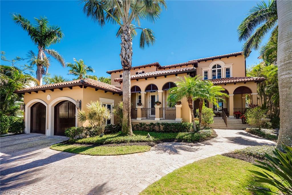 Thoughtfully drawn by Stofft Cooney Architects, built by Costantini Construction and beautifully appointed and furnished by David McGowen. NINE homes from the beach with beach access, a waterfront property in Vanderbilt Lagoon with a large boat dock with boat lift, beautiful pool and plenty of room for entertaining in your backyard. This is a one and only home in the marketplace because of the lifestyle this property offers. Entering the property and the quality is immediately apparent with beautiful marble and wood floors, unbelievable millwork, solid doors, and incredible ceiling work throughout, custom kitchen with top of the line, Wolf and SubZero appliances with twin dishwashers, pantry and a dining area with a bay window overlooking the water. This property is facing south on a beautiful canal with views of Vanderbilt Lagoon. This luxury home offers four bedrooms, four full baths, two half baths and magnificent outdoor screened in porch on the water.