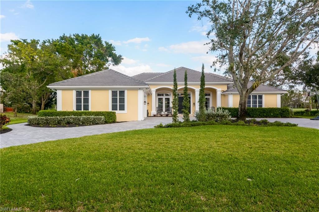 The best kept secret in Naples…Quail Creek Estates!This home is an exceptional 3 BR,plus den,4 bathroom estate with breathtaking views of the Pool & Golf course from every window and French door.Renovated in 2014 and updated with today's current style, there is also ample space to expand even more if you desire!Interior and exterior finishes that are beautiful, simple, & classic.Some interior elements to include are Travertine tile throughout entire home inside and out, superior lighting,huge master bedroom closet with custom storage and three way mirror.This estate has a stunning entry and great room with 12 foot ceilings which is the center point of the home. Made for entertaining with an open floor plan and spacious layout for large parties or family gatherings or functions. Oversized kitchen island with cabinets and 3 inch granite countertops.Laundry room/flex room to die for that features 2nd refrigerator, cabinets and double front load washer & dryer.Oversized 2½ car garage with 18 foot wide door and custom epoxy floor. Plenty of room to add an additional two car garage! Please visit the link for the full video tour of this property so you can see all of the details.