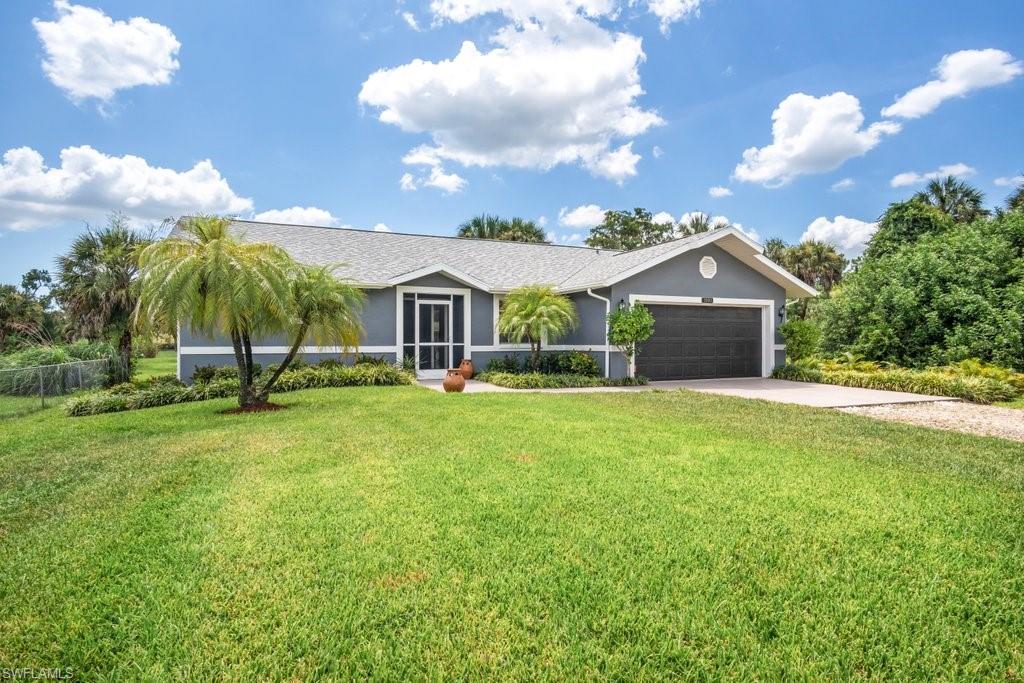 Don’t Wait, there is so much to this property with NO HOA Estate Home. New roof in (2018), New A/C in (2015), Custom Kitchen completely remodel in (2017), MasterBath remodel (2017), New stainless-steel appliances in (2019), Fresh exterior paint (2020). This 3-bedrooms, 2 baths home sits on a completly meticulously maintained cleared 1.14 acres lot with a 2-car garage, screen in lanai and enough room for a large pool.  This private retreat is close to schools, shopping and everything Naples has to offer. Perfect to enjoy with family and friends! This one won’t last!!!