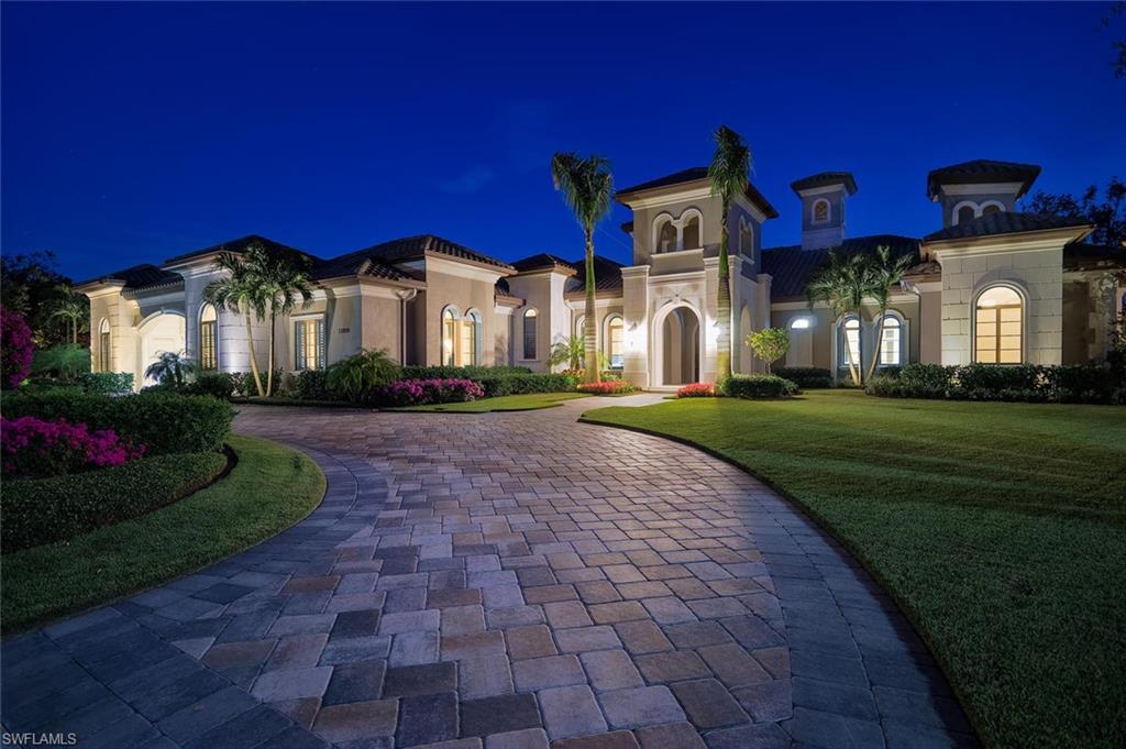 Enjoy the luxury lifestyle of prestigious Quail West in this spectacular custom estate home designed by New Architectura and built by McGarvey Custom Homes. This home combines timeless exterior architecture with stunning transitional interior design and detail. This home offers both dramatic elegance and comfortable living and features 4 bedrooms, 4.5 baths and 4 car Porte Cochere garage situated on almost one acre, with a highly desirable southern exposure. The finest materials, fixtures and furnishings include top of the line Miele appliances in the kitchen and custom built in Sub Zero wine coolers in the dining room. There are several custom built ins throughout, as well as exquisite tiling, exotic stone counters and double waterfall islands in the kitchen, abundant moldings, custom made and motorized window treatments, and heirloom quality custom made furniture by Dorya. Custom high end audio, video, technology and security systems throughout the home. An abundance of outdoor living space with a beautiful salt water pool, spa and water features, as well as outdoor kitchen & lush landscaping. This home will appeal to the most discriminating buyer. Mint, as new condition.