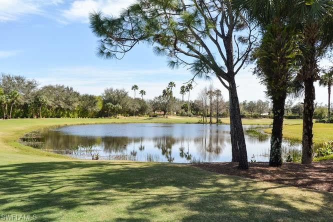This great Cheshire villa is located overlooking the fairway of the 13th hole on the Royal Palm Golf course.  Considered attached single family home with 2B/2B+Den.  Two car garage and pool.  Large walk-in closet off master bedroom. This home has beautiful neutral tile all throughout living areas. Great Porcelain tile planks that look just like wood flooring. Raised White panel kitchen cabinets & gorgeous granite counter tops with lots of cabinets for storage.  Electric hurricane shutters on front door and lanai.  All other openings w/roll up steel shutters.  Very little inventory on villas!! Great yard adjacent.