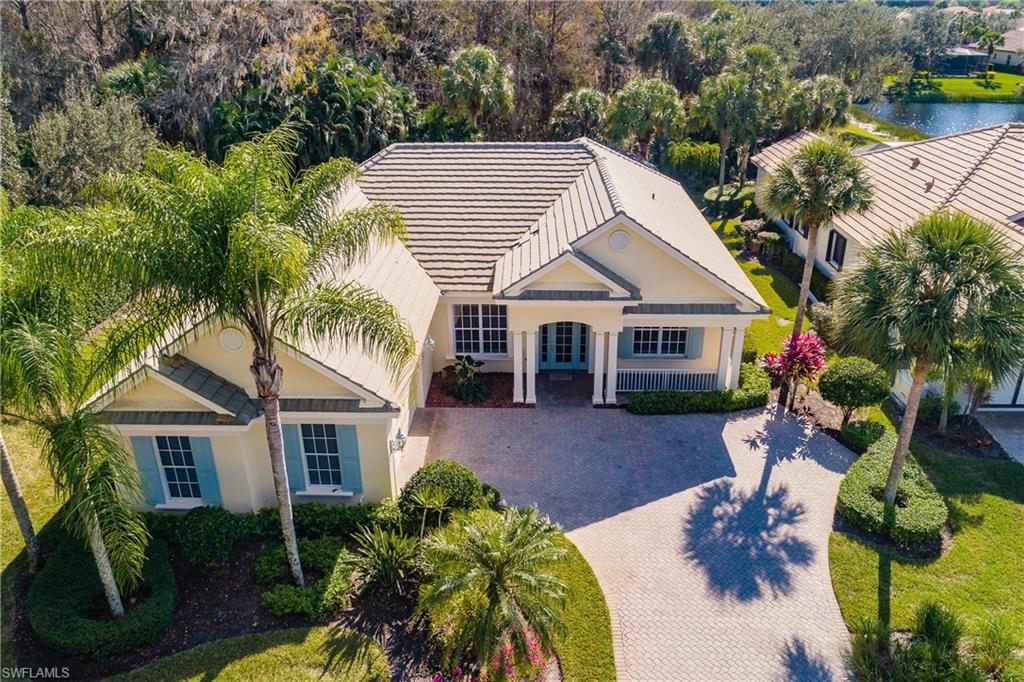 Beautiful 3 Bedroom plus Den and 2 bathroom home is priced to sell. This 2063 sq. ft.  home is situated in a very nice lot with a preserve and partial lake view. As you enter the home you are greeted with a large foyer and den just off the family or great room. The open flow is evident immediately with a large family room, expansive kitchen and very nice breakfast nook. The spilt bedroom are large and have plenty of closet space. Plantation shutters throughout, crown molding, custom cabinets, large laundry room and diagonal tile are just some of the features in this home. The garage is oversized allowing for ample room for storage and vehicles. The outdoor space has plenty of under roof coverage and a great view. Your place in paradise is complemented with a very nice Pool and Spa and connections for an outdoor kitchen. This wonderful home is move in ready and is situated in a very desirable neighborhood in the Verandah. The Verandah is a beautiful community up with 2 championship golf courses, state of the art fitness center, Tennis, Pickle ball, bocce, kayaking, 9 miles of wooded trails, dog park, playground and multiple restaurants. A must see! See Confidential remarks.