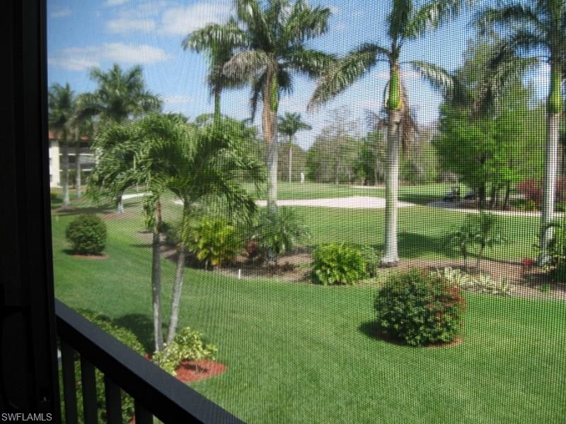 BUNDLED GOLF WITH THIS 2ND FLOOR END UNIT, EXTRA WINDOWS, 3 DOOR SLIDERS FROM LIVING ROOM TO GLASSED LANAI, VIEW OF 6 TH GREEN, AND TEE AREA OF 7TH, 2 BED 2 BATH, PARTLY FURNISHED, KITCHEN WITH CORIAN AND GLASSED TOP RANGE, TILE AND CARPET FLOORING, CARPORT, CLOSE TO POOL AND TENNIS CTS,  COUNTRYSIDE GOLF AND COUNTRY CLUB IS OWNED BY OWNERS AND DEBT FREE, 18 HOLE GOLF COURSE, PAR 70 DESIGNED BY ARTHUR HILLS, WITH PRACTICE AREAS OF CHIPPING, PUTTING AND DRIVING RANGE, TENNIS CTS, RESTAURANT. LOUNGE, MANY CLUB ACTIVITIES AND DANCES. CLOSE TO OLDE NAPLES, SHOPPING, RESTAURANTS AND BEACHES. NEW TENNIS CTS AND FITNESS CENTER, CONSTRUCTION TO START IN APRIL 2016, NO ASSESSMENTS BUT AN INCREASE IN CLUB DUES OF $981 FOR 2 YEARS.