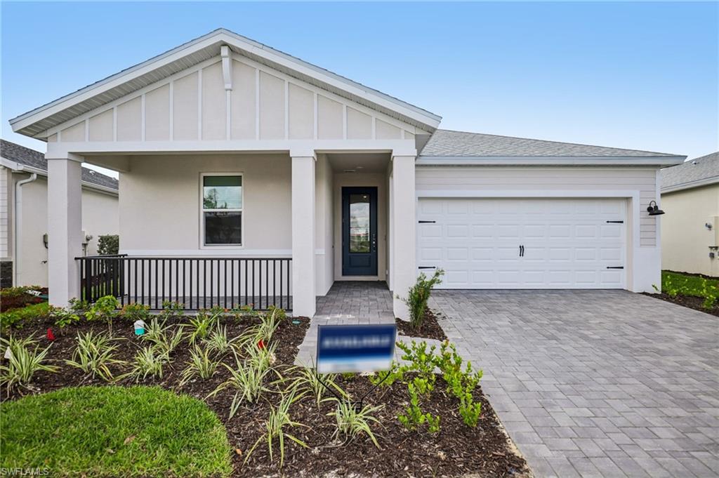 Energy-efficient living meets modern comfort in this beautifully designed new construction home located in the Crescent Lakes neighborhood at Babcock Ranch. Offering 3 bedrooms, 2 bathrooms, and nearly 2,000 square feet of thoughtfully designed living space, this home features an open-concept floor plan ideal for both everyday living and entertaining.

The spacious kitchen flows seamlessly into the dining and living areas, creating the perfect gathering space for family and friends. Large windows fill the home with natural light, while the split-bedroom layout provides privacy for owners and guests alike. The primary suite serves as a relaxing retreat with a tray ceiling, generous walk-in closet and well-appointed ensuite bath.

Enjoy Florida living year-round from the covered lanai overlooking the lake, where peaceful water views create the perfect backdrop for morning coffee or evening relaxation. Additional highlights include a two-car garage, laundry room, impact-resistant windows, and Meritage Homes' signature energy-efficient construction designed to help reduce utility costs while enhancing comfort.

Crescent Lakes offers a central Midtown location, adjacent to the fishing lagoon and the PKWY system of parks and nature trails. This gated neighborhood has a private community pool, pickleball courts, and a basketball court for residents to enjoy.

Located within America's first solar-powered town, residents enjoy access to Babcock Ranch's exceptional amenities, including parks, trails, community pools, shopping, dining, schools, and a vibrant calendar of community events. Experience a lifestyle centered around sustainability, wellness, and connection—all within one of Southwest Florida's most innovative master-planned communities.

Schedule your private showing today and discover why so many are choosing to call Babcock Ranch home.