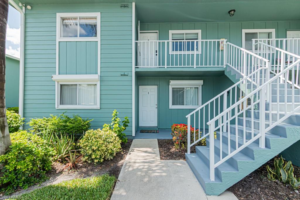 First floor (no stairs), end unit, furnished 2/2 with new A/C, new Refrig., and new Hot Water Heater in Naples Keep just north of Immokalee Rd. and west of Airport Rd., in Palm River. Great North Naples location. Assigned parking spot with 3 guest parking spaces alongside. Washer/dryer inside unit.